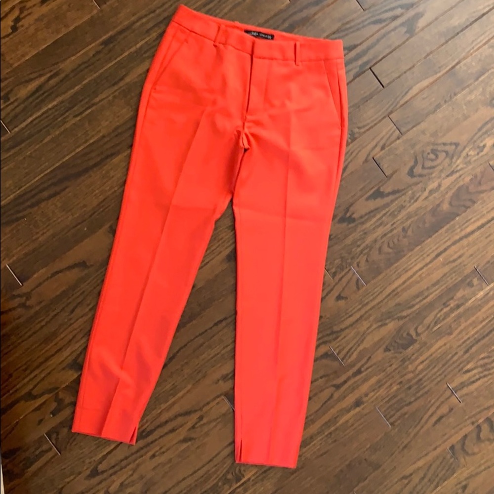 Zara Woman— bright red pants